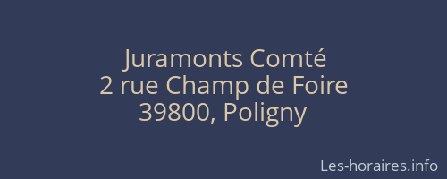 Juramonts Comté