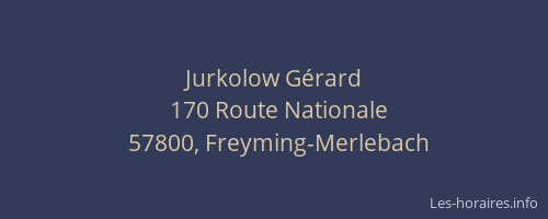 Jurkolow Gérard