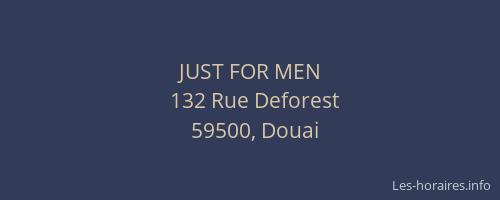 JUST FOR MEN