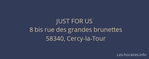JUST FOR US