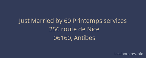 Just Married by 60 Printemps services