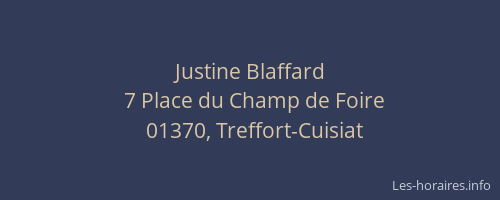 Justine Blaffard