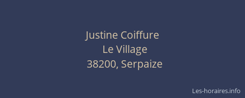Justine Coiffure