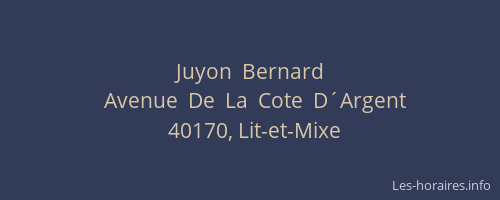 Juyon  Bernard