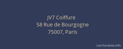 JV7 Coiffure