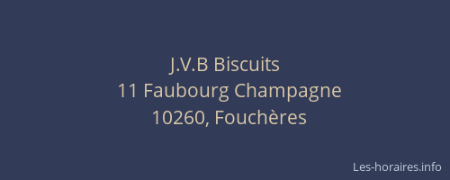 J.V.B Biscuits