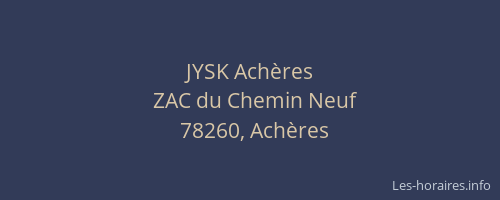 JYSK Achères
