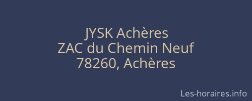 JYSK Achères