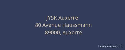 JYSK Auxerre