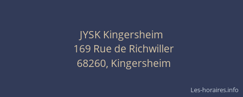 JYSK Kingersheim