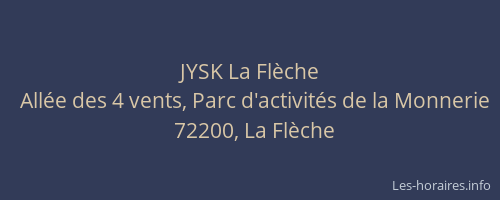 JYSK La Flèche