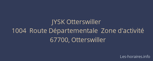 JYSK Otterswiller