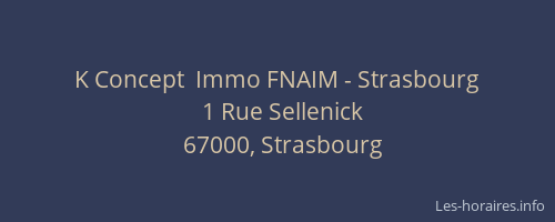 K Concept  Immo FNAIM - Strasbourg
