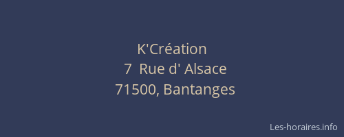 K'Cr&eacute;ation