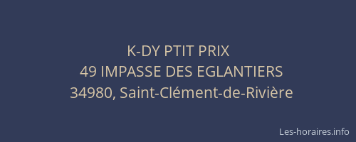 K-DY PTIT PRIX