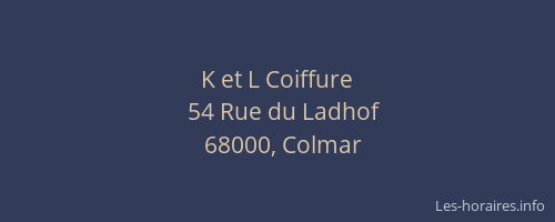 K et L Coiffure