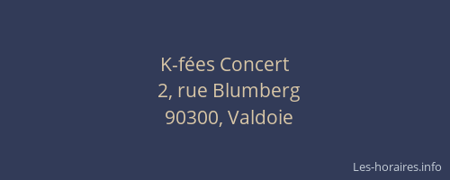 K-f&eacute;es Concert