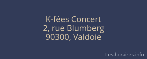 K-fées Concert