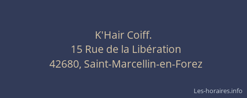 K'Hair Coiff.