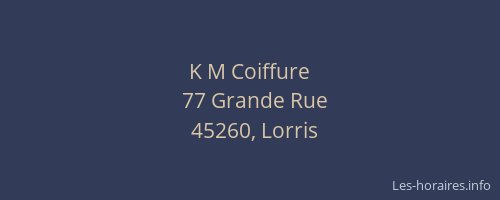 K M Coiffure