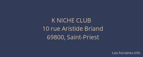 K NICHE CLUB