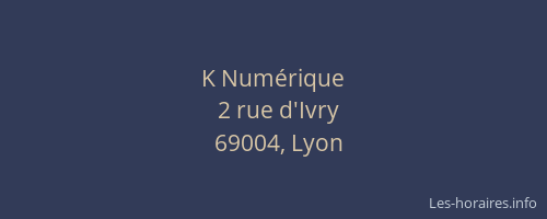 K Numérique