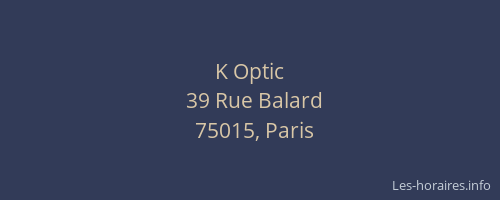 K Optic