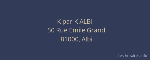 K par K ALBI