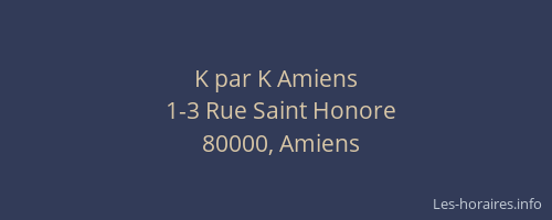 K par K Amiens