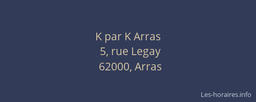 K par K Arras