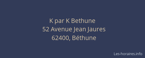 K par K Bethune