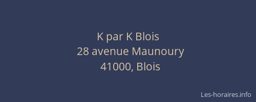 K par K Blois