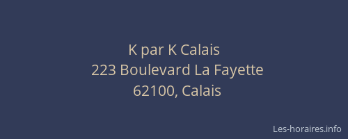 K par K Calais