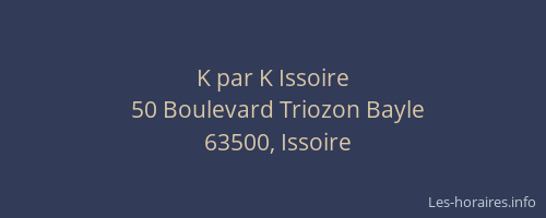 K par K Issoire