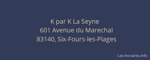 K par K La Seyne