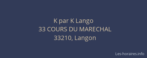 K par K Lango