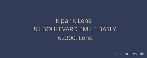 K par K Lens