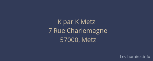K par K Metz