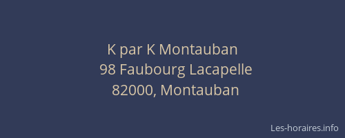 K par K Montauban