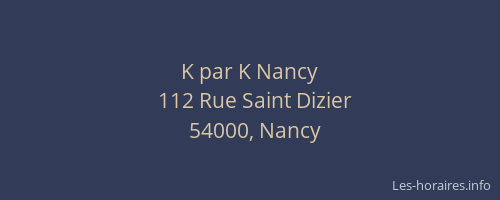 K par K Nancy