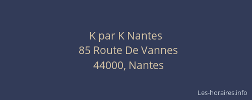 K par K Nantes