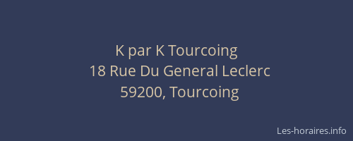 K par K Tourcoing