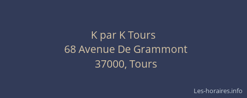 K par K Tours