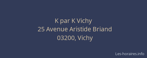 K par K Vichy