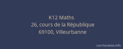 K12 Maths
