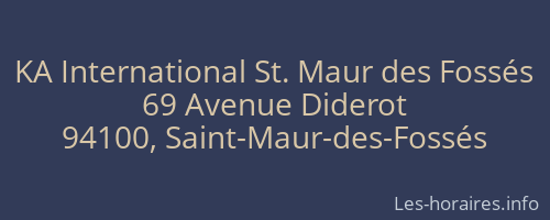 KA International St. Maur des Fossés