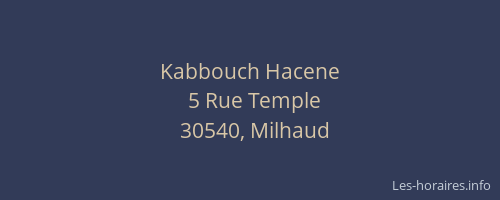 Kabbouch Hacene
