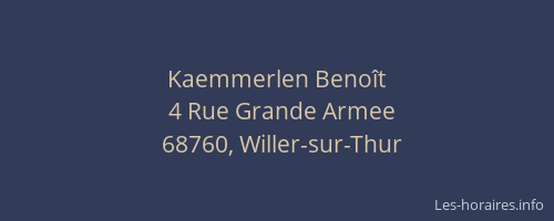 Kaemmerlen Beno&icirc;t