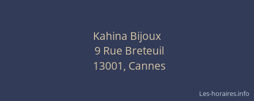 Kahina Bijoux
