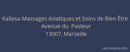 Kailasa-Massages Asiatiques et Soins de Bien Être